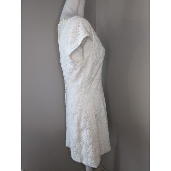 Lilly Pulitzer Mercer daisy romantic lace pearl dress 8 - Picture 4 of 10